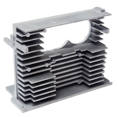 Precision Die Casting Metal Parts Heat Sink Radiator for Drives and Controllers